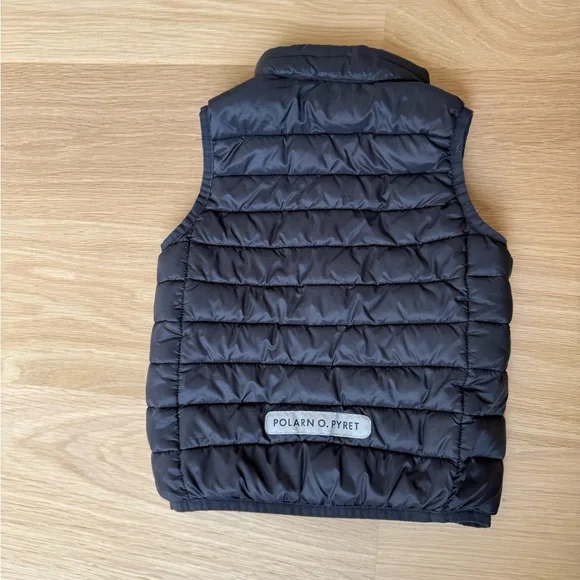 Polarn O. Pyret Charcoal Puffer Vest - Picture 2 of 3